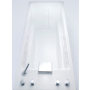 Panel sterujący z pokrętłami i wylewką w wannie do hydromasażu LUXURY.