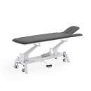 Stół do masażu i rehabilitacji Gymna.GO D4 w kolorze grafitowym, z systemem regulacji wysokości.