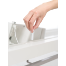 Gniazdo i przewód zasilający w stole rehabilitacyjnym Gymna.GO T3x.