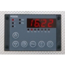 Cyfrowy panel sterujący mieszalnika borowinowego z wyświetlaczem LED.