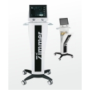 PhySys – zestaw urządzeń do elektroterapii na stojaku mobilnym.