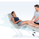 Prezentacja regulacji kąta nachylenia oparcia stołu Gymna.PRO Q podczas terapii.