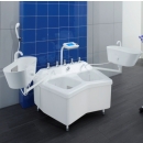 Wanna do czterokomorowych kąpieli wodno-elektrycznych – urządzenie hydroterapeutyczne do terapii kończyn górnych i dolny