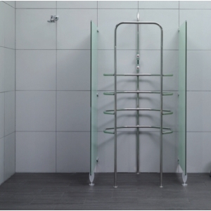 Natrysk płaszczowy model 5-56-9S – urządzenie do hydroterapii z systemem poziomych dysz wodnych i przeszklonymi osłonami