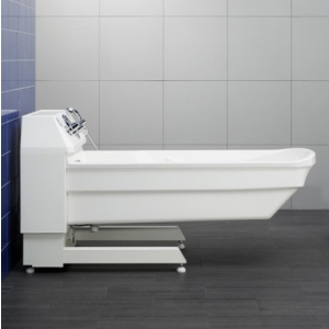 Wanna podnoszona Maxiplus – widok boczny z systemem regulacji wysokości.