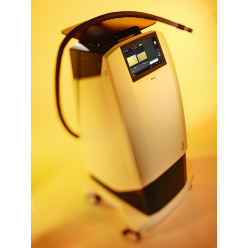 Cryo 7 – aparat do chłodzenia skóry podczas zabiegów laserowych, widok z góry.