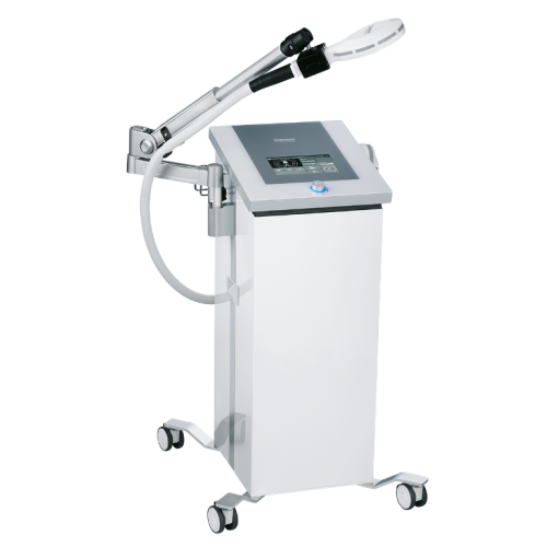 emFieldPro Zimmer – panel dotykowy z interfejsem użytkownika do terapii indukcyjnej.