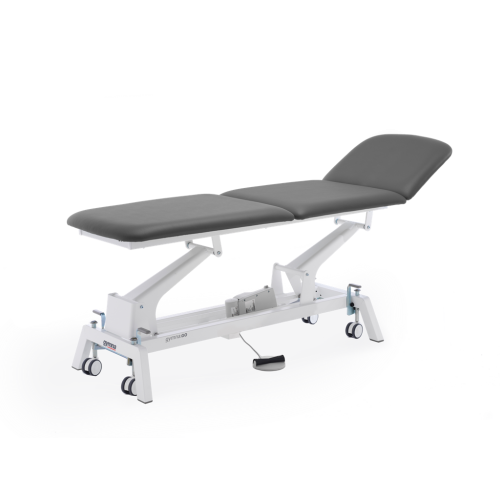 Gymna.GO T3x – stół do terapii manualnej i masażu w kolorze grafitowym.