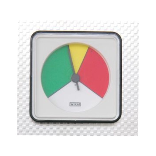 Wskaźnik temperatury i ciśnienia w urządzeniu do borowiny.