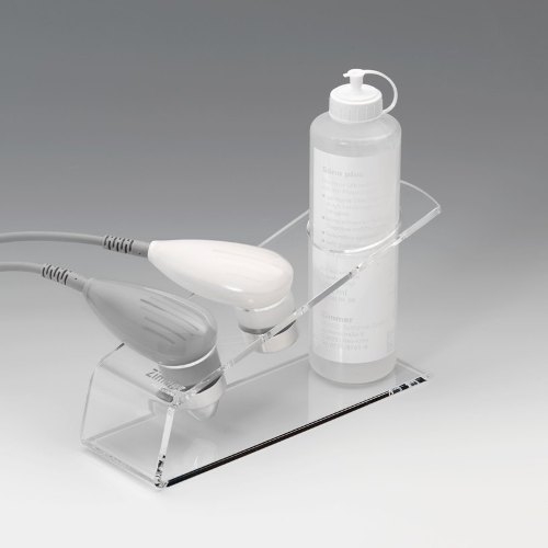 Uchwyt z głowicami i żelem do aparatu Soleo SonoStim – akcesoria zabiegowe.
