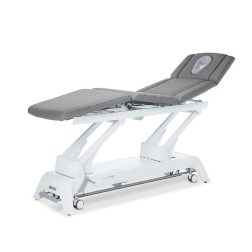 Stół do terapii manualnej Gymna.PRO Q z podziałem na osiem segmentów tapicerki.