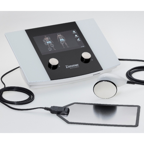 Thermo TK Zimmer – aparat do głębokiego ogrzewania tkanek z elektrodą i płytą neutralną.